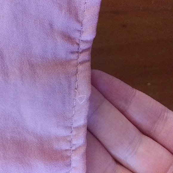 Express Satin V Neck Smocked Waist Dress - Picture 5 of 5